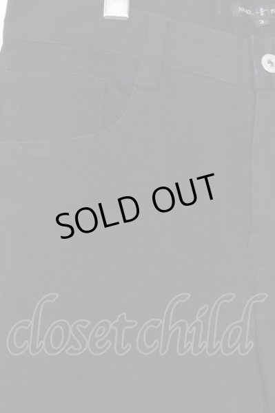 画像2: NO ID. BLACK / ストレッチデニムスタッズスキニー 3 ブラック O-25-02-12-031-NO-pa-YM-ZT020 (2)