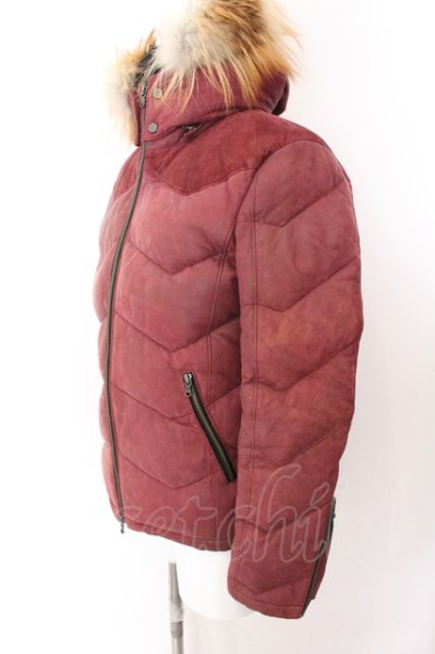 画像3: TORNADO MART / ヌバックコンビレザーダウンブルゾン M ボルドー O-25-02-12-003-TO-ja-YM-ZT-ML035 (3)