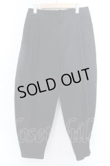 GLIMCLAP / Color scheme design & balloon silhouette チノパンツ M ブラック O-25-02-12-032-CL-pa-YM-ZT020
