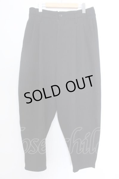 画像1: GLIMCLAP / Raised & elastic fabric バルーンパンツ L ブラック O-25-02-12-033-CL-pa-YM-ZT227 (1)