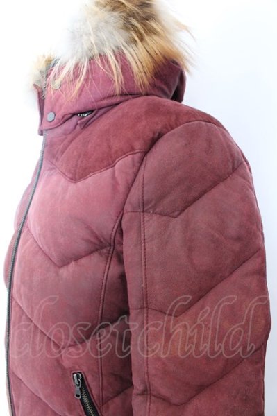 画像4: TORNADO MART / ヌバックコンビレザーダウンブルゾン M ボルドー O-25-02-12-003-TO-ja-YM-ZT-ML035 (4)