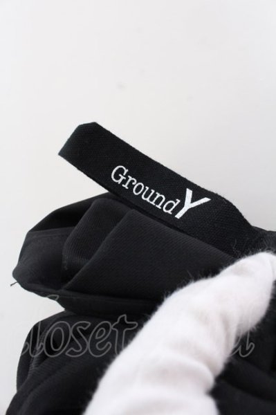 画像4: Ground Y / ギャバウエストヒモパンツ 3 ブラック O-25-02-12-034-Gr-pa-YM-ZT227 (4)