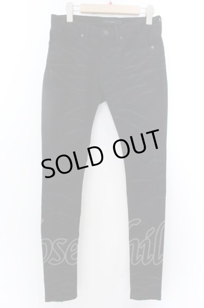 画像1: CIVARIZE / 加工ストレッチデニムスキニーパンツ 42 ブラック O-25-02-12-035-CI-pa-YM-ZT243 (1)