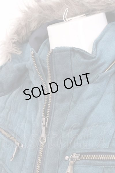 画像2: TORNADO MART / T/Cスウェードダウンジャケット M グリーン O-25-02-12-001-TO-ou-YM-ZT-ML035 (2)