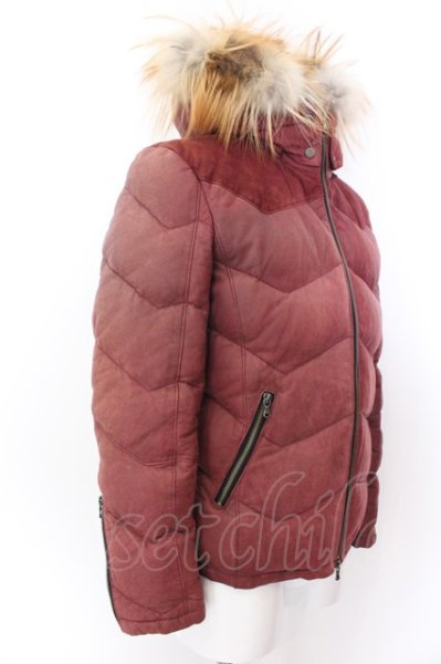 画像5: TORNADO MART / ヌバックコンビレザーダウンブルゾン M ボルドー O-25-02-12-003-TO-ja-YM-ZT-ML035 (5)