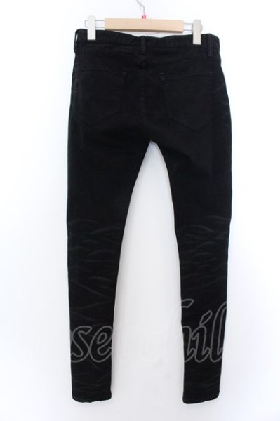 画像3: CIVARIZE / 加工ストレッチデニムスキニーパンツ 42 ブラック O-25-02-12-035-CI-pa-YM-ZT243 (3)
