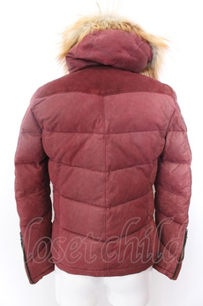 画像7: TORNADO MART / ヌバックコンビレザーダウンブルゾン M ボルドー O-25-02-12-003-TO-ja-YM-ZT-ML035 (7)