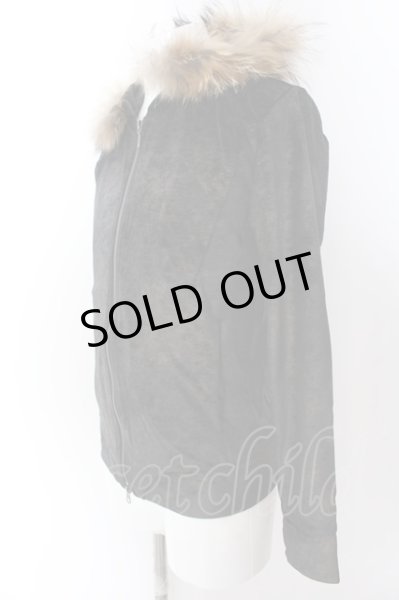 画像2: TORNADO MART / ベロアパールフォイルパーカー M ブラック O-25-02-12-006-TO-to-YM-OS (2)