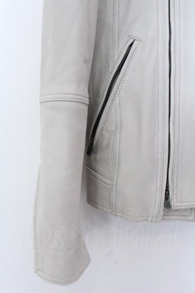 画像3: TORNADO MART / シープヌバックライダースジャケット M オフホワイト O-25-02-12-011-TO-ja-YM-ZT-ML022 (3)