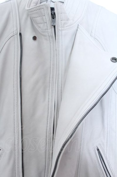 画像4: TORNADO MART / シープヌバックライダースジャケット M オフホワイト O-25-02-12-011-TO-ja-YM-ZT-ML022 (4)