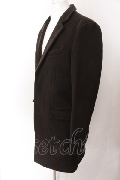 画像2: GOSTAR DE FUGA / BISHU PREMIUM PUBLIC ウールチェスターコート 46 ダークブラウン O-25-02-12-015-GO-ou-YM-ZT-M013 (2)