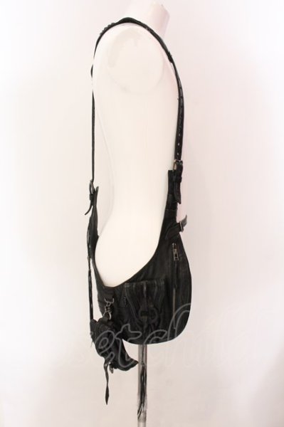 画像4: KMRii / レザーホルスターベスト  ブラック O-25-02-13-021-KM-ba-YM-ZT-MK001 (4)