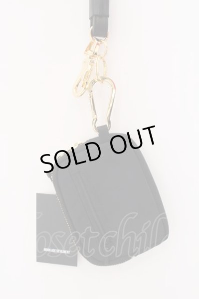 画像2: Moonage Devilment / NECK STRAP & COIN PURSE  ブラックｘゴールド O-25-02-13-023-Mo-za-YM-ZT191 (2)