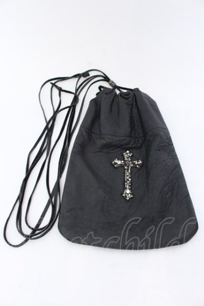 画像1: IFSIXWASNINE / POUCH CROSS ポーチ(28x20)  ブラック O-25-02-13-026-IF-ba-YM-OS (1)