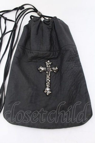 画像2: IFSIXWASNINE / POUCH CROSS ポーチ（28ｘ20）  ブラック O-25-02-13-026-IF-ba-YM-OS