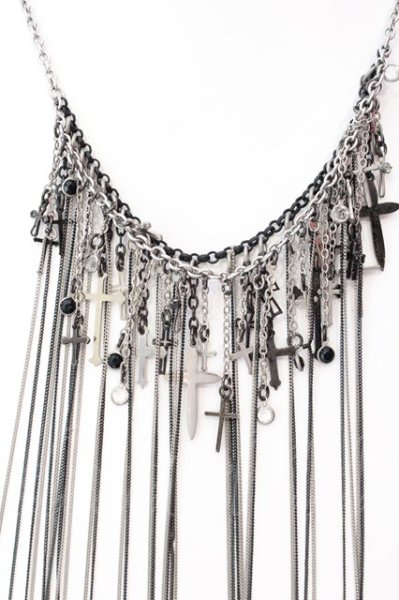 画像2: gunda（ガンダ） / JUNK HEAVEN-6　ネックレス  ブラックｘシルバー O-25-02-13-028-gu-ac-YM-OS (2)