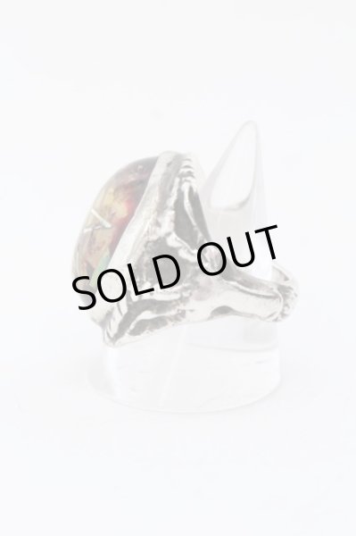 画像3: ALEX STREETER / エンジェルハートリング クラックレッド 18号相当(裏抜きの為) レッドxシルバー O-25-02-13-031-AL-rg-YM-OS (3)