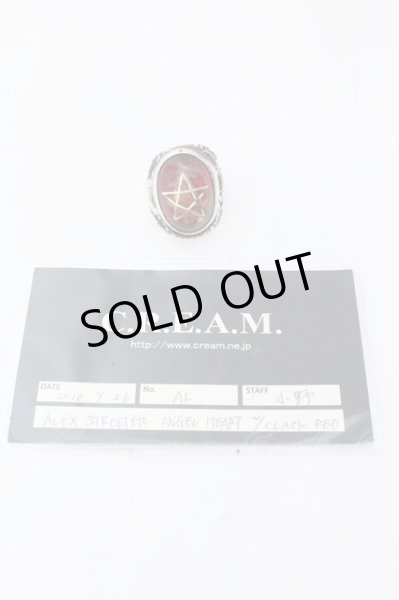 画像6: ALEX STREETER / エンジェルハートリング クラックレッド 18号相当(裏抜きの為) レッドxシルバー O-25-02-13-031-AL-rg-YM-OS (6)