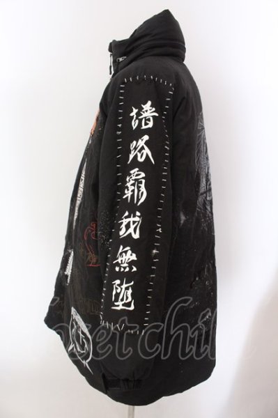 画像3: PROPA9ANDA / MOONAGE DEVILMENTコラボ KUSTOMIZE MONSTER パーカー  ブラックｘブラック O-25-02-13-001-PR-ou-YM-M122 (3)