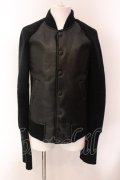 LGB / LETTERMAN/JK/M【メンズ1】カウレザーブルゾン 1 ブラック O-25-02-13-008-LG-ou-YM-ZT-ML034