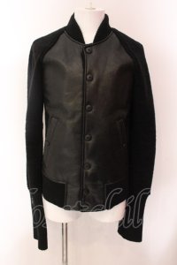 LGB / LETTERMAN/JK/M【メンズ1】カウレザーブルゾン 1 ブラック O-25-02-13-008-LG-ou-YM-ZT-ML034