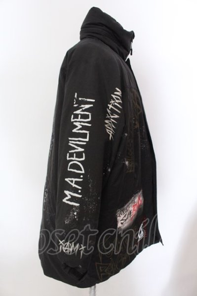 画像4: PROPA9ANDA / MOONAGE DEVILMENTコラボ KUSTOMIZE MONSTER パーカー  ブラックｘブラック O-25-02-13-001-PR-ou-YM-M122 (4)