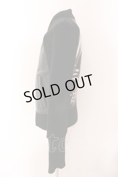 画像2: LGB / LETTERMAN/JK/M【メンズ1】カウレザーブルゾン 1 ブラック O-25-02-13-008-LG-ou-YM-ZT-ML034 (2)