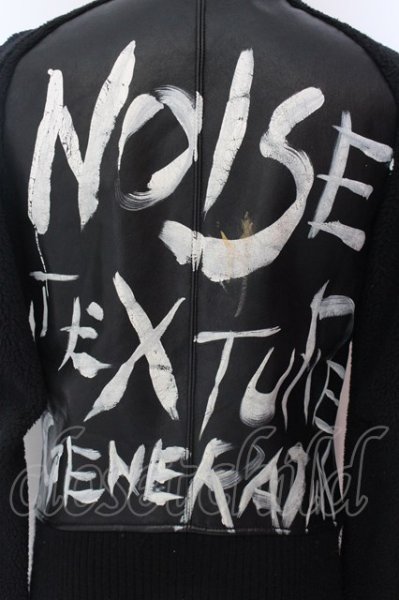 画像5: LGB / LETTERMAN/JK/M【メンズ1】カウレザーブルゾン 1 ブラック O-25-02-13-008-LG-ou-YM-ZT-ML034 (5)