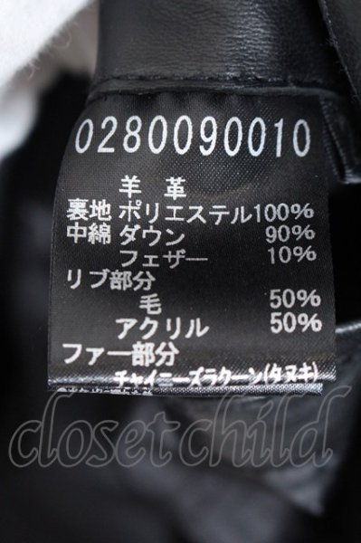 画像4: 5351pour les Hommes / シープレザーダウンジャケット 2 ブラック O-25-02-15-002-53-ou-YM-ZT-ML037 (4)