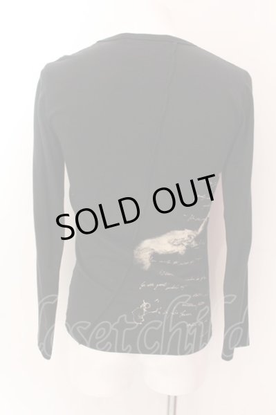 画像2: FUGA / クロスストーンフォトカットソー 44 ブラック O-25-02-15-031-FU-to-YM-OS (2)