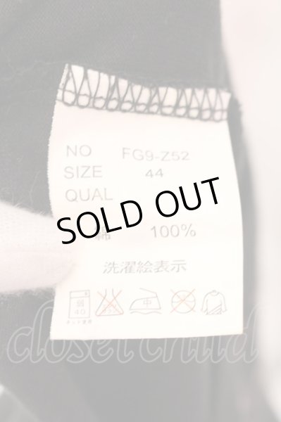 画像3: FUGA / クロスストーンフォトカットソー 44 ブラック O-25-02-15-031-FU-to-YM-OS (3)