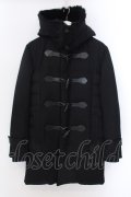 5351pour les Hommes / BKサージ×ムートンダッフルコートダウン 1 ブラック O-25-02-15-003-53-ou-YM-ZT-M010