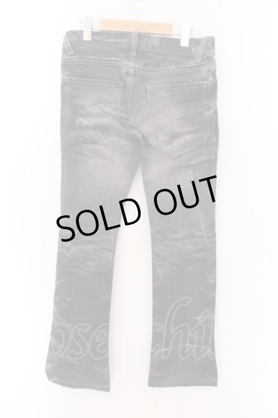 画像2: TORNADO MART / ヒゲ加工ブーツカットデニムパンツ S ブラックｘグレー O-25-02-15-034-TO-pa-YM-OS (2)