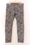 5351pour les Hommes / ストレッチプリントスキニーパンツ 2 グレー O-25-02-15-045-53-pa-YM-ZT037