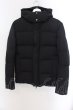 画像1: wjk / HOODED DOWN BLOUSON ジャケット M ブラック O-25-02-15-004-wj-ou-YM-ZT-M010 (1)