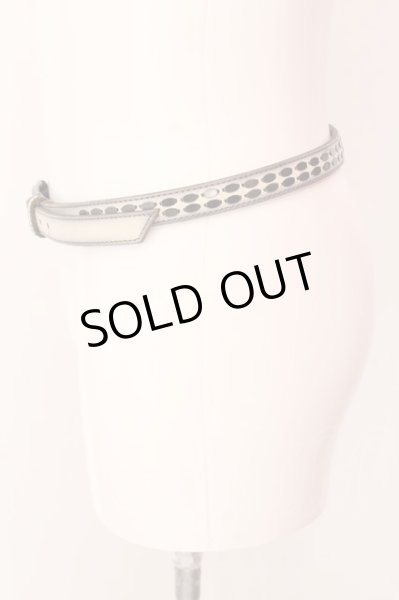 画像2: TORNADO MART / グラデーションナローベルト L ホワイトｘブラック O-25-02-15-048-TO-za-YM-ZT0319 (2)