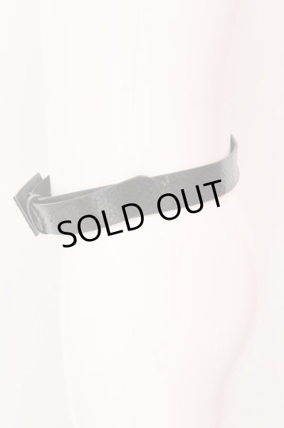 画像3: BUFFALO BOBS / プレートバックルベルト  ブラックｘシルバー O-25-02-15-049-BU-za-YM-OS (3)