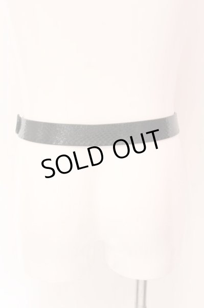 画像4: BUFFALO BOBS / プレートバックルベルト  ブラックｘシルバー O-25-02-15-049-BU-za-YM-OS (4)