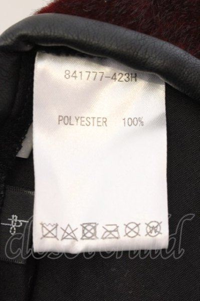 画像5: NO ID. / フェイクファーアーミーベレー帽  ワイン O-25-02-15-050-NO-za-YM-ZT134 (5)