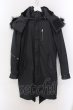 画像1: CIVARIZE / Arsenalファー付きコーティングモッズコート 44 ブラック O-25-02-15-005-CI-ou-YM-ZT-M010 (1)