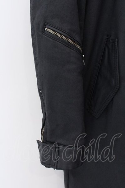 画像3: CIVARIZE / Arsenalファー付きコーティングモッズコート 44 ブラック O-25-02-15-005-CI-ou-YM-ZT-M010 (3)