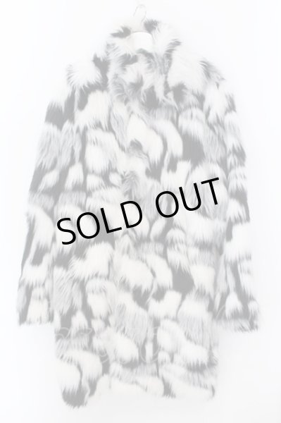 画像1: CIVARIZE / Insane ロングファーコート 46 ブラックｘホワイト O-25-02-15-007-CI-ou-YM-OS (1)