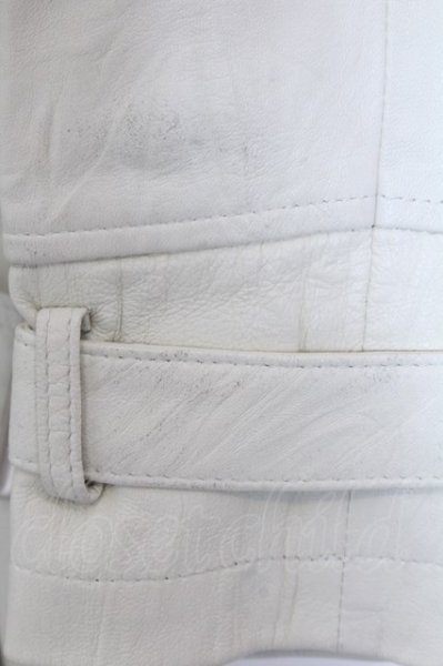 画像4: TORNADO MART / スーパーロングレザーコート M ホワイト O-25-02-15-001-TO-ou-YM-ZT-ML022 (4)