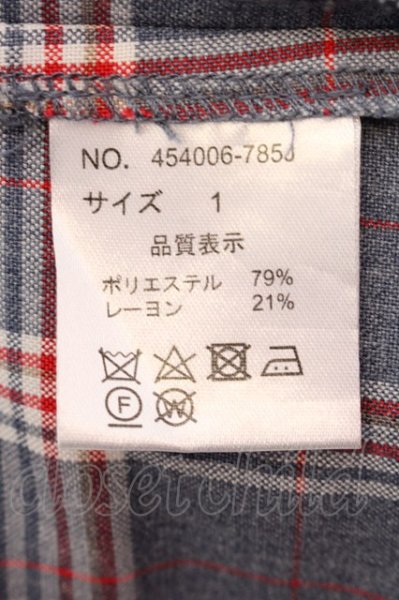 画像3: NO ID. BLACK / ダブルブレストノースリーブジャケット 1 ブルーチェック O-25-02-15-011-NO-to-YM-ZT357 (3)