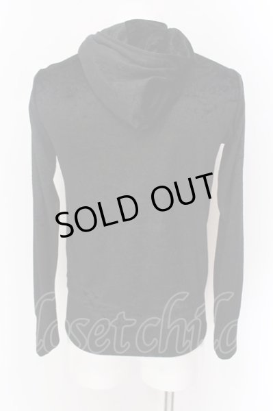 画像4: CavariA / 刺繍入りベロアパーカー 1 ブラック O-25-02-15-012-Ca-to-YM-OS (4)