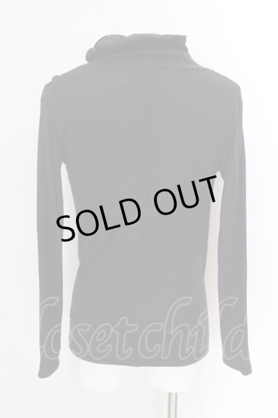 画像2: MURDER LICENSE / ドレープネックカットソー 44 ブラック O-25-02-15-013-MU-to-YM-ZT357 (2)