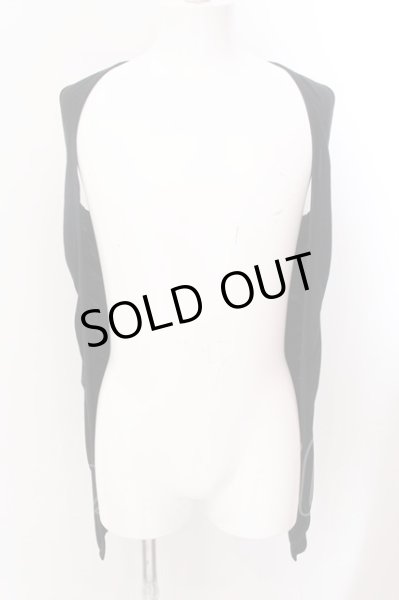 画像2: CavariA / ノースリーブドレープカーディガン 44 ブラック O-25-02-15-014-Ca-to-YM-OS (2)