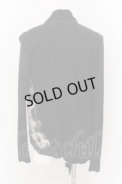 画像3: FUGA / スモークプリントロングカーディガン 44 ブラック O-25-02-15-015-FU-to-YM-OS (3)