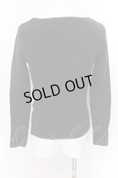 画像2: MURDER LICENSE / ブロークン編み込みニットソー 44 ブラック O-25-02-15-016-MU-to-YM-OS (2)