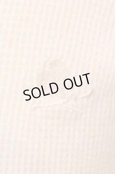 画像2: MURDER LICENSE / ヘンリーネックワッフルカットソー 44 ホワイト O-25-02-15-017-MU-to-YM-ZT357 (2)